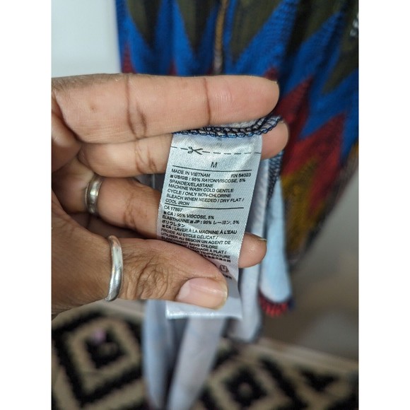 Banana Republic Chevron Sleeveless Maxi Dress Women Size M - Picture 7 of 8